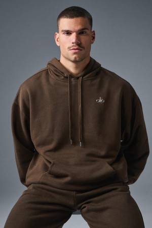 Men Alo Yoga Accolade Hoodie Espresso | India 90473-ZACB