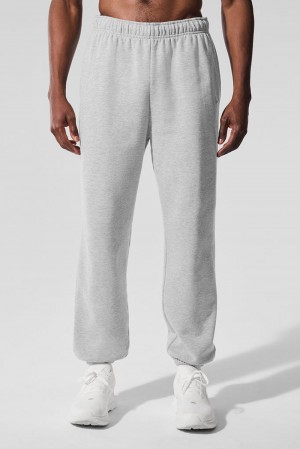 Men Alo Yoga Accolade Sweatpant Athletic Heather Grey | India 70589-IYTP