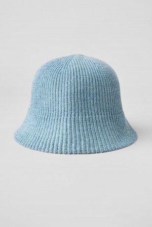 Men Alo Yoga Denim Knit Cloche Celestial Blue / Dark Celestial Blue | India 19045-KSJD