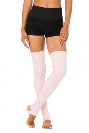 Women Alo Yoga Goddess Leg Warmer Powder Pink | India 80215-UAWD