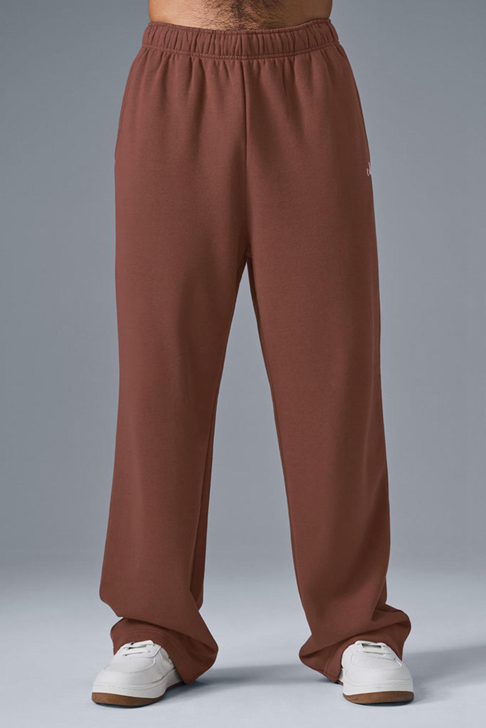 Men Alo Yoga Accolade Straight Leg Sweatpant Chestnut | India  43728-DXMJ