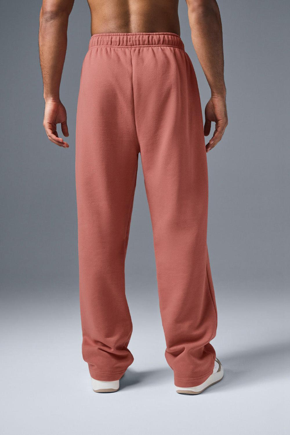 Men Alo Yoga Accolade Straight Leg Sweatpant Soft Terracotta | India  28604-JNDV