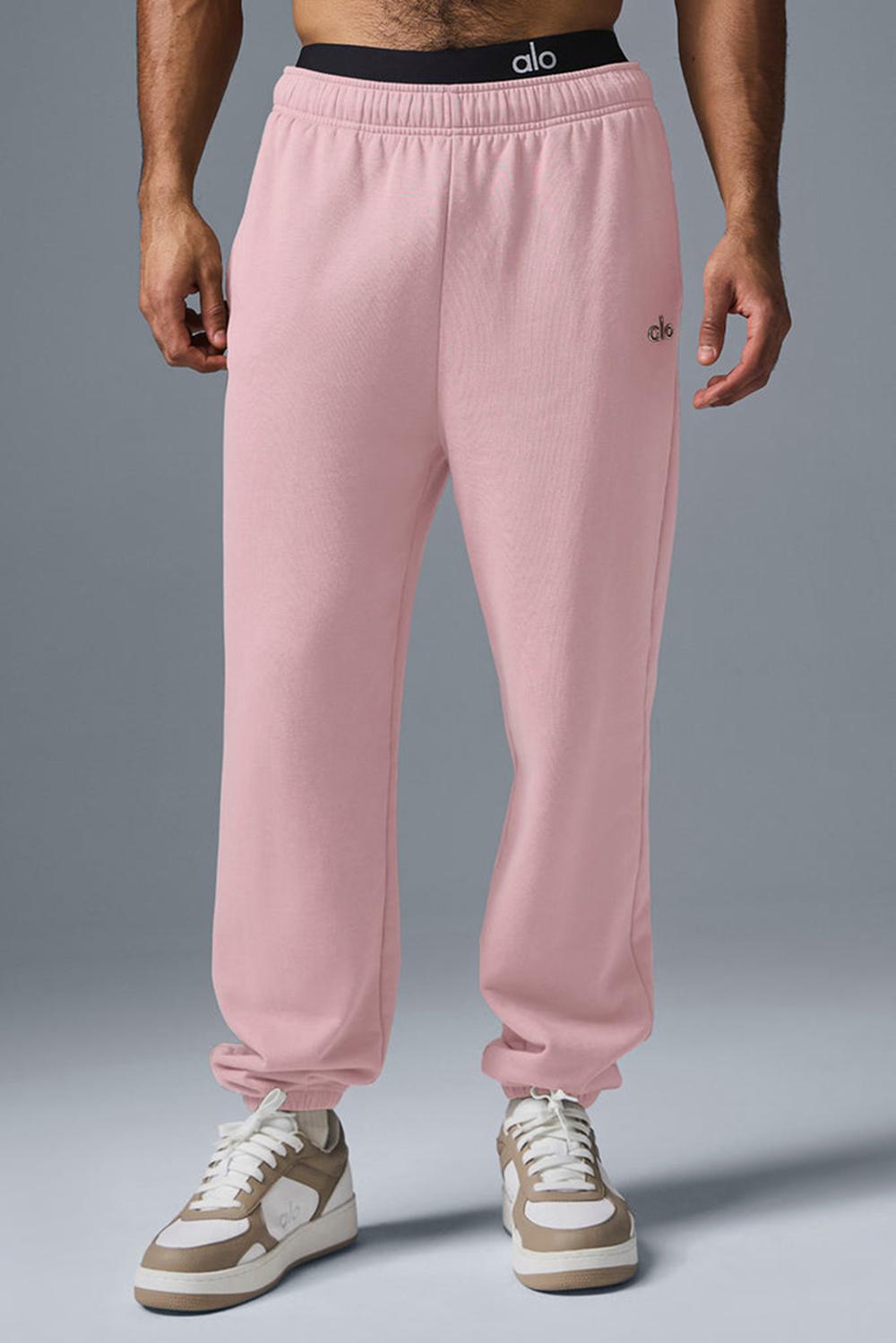 Men Alo Yoga Accolade Sweatpant Ballet Pink | India  05196-XTOQ