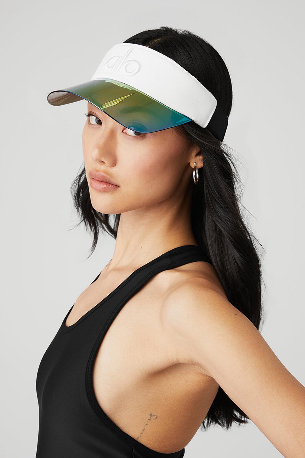 Men Alo Yoga Airlift Solar Visor White | India  89751-EONZ