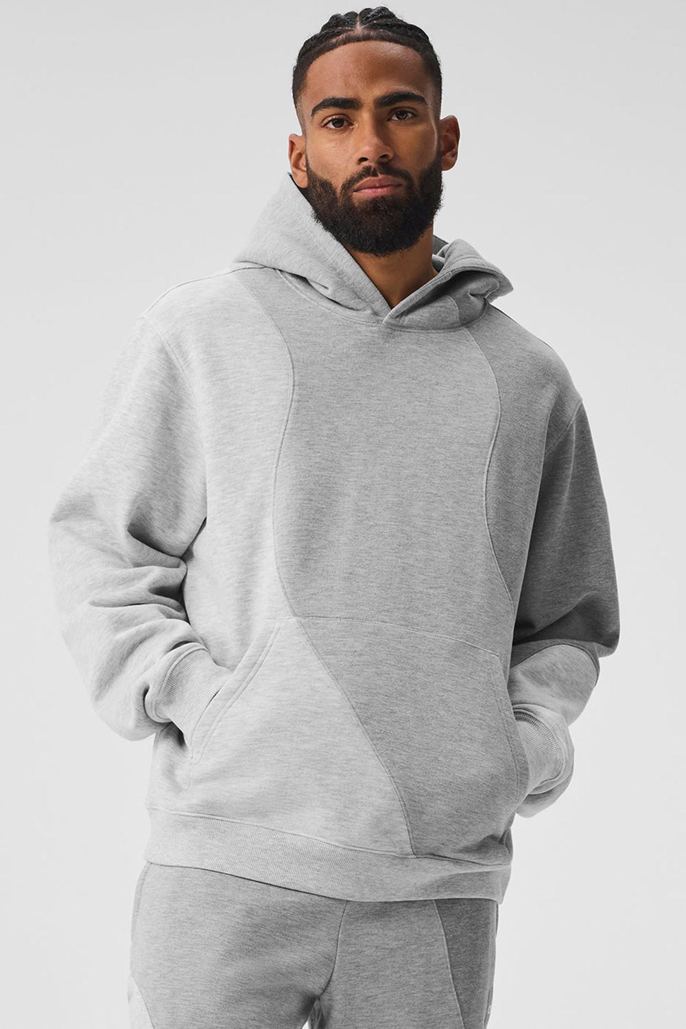 Men Alo Yoga Make Waves Hoodie Athletic Heather Grey Tonal | India  49268-SDTB