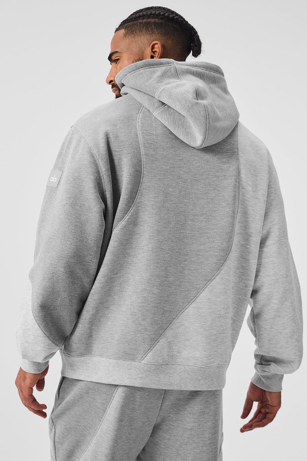 Men Alo Yoga Make Waves Hoodie Athletic Heather Grey Tonal | India  49268-SDTB