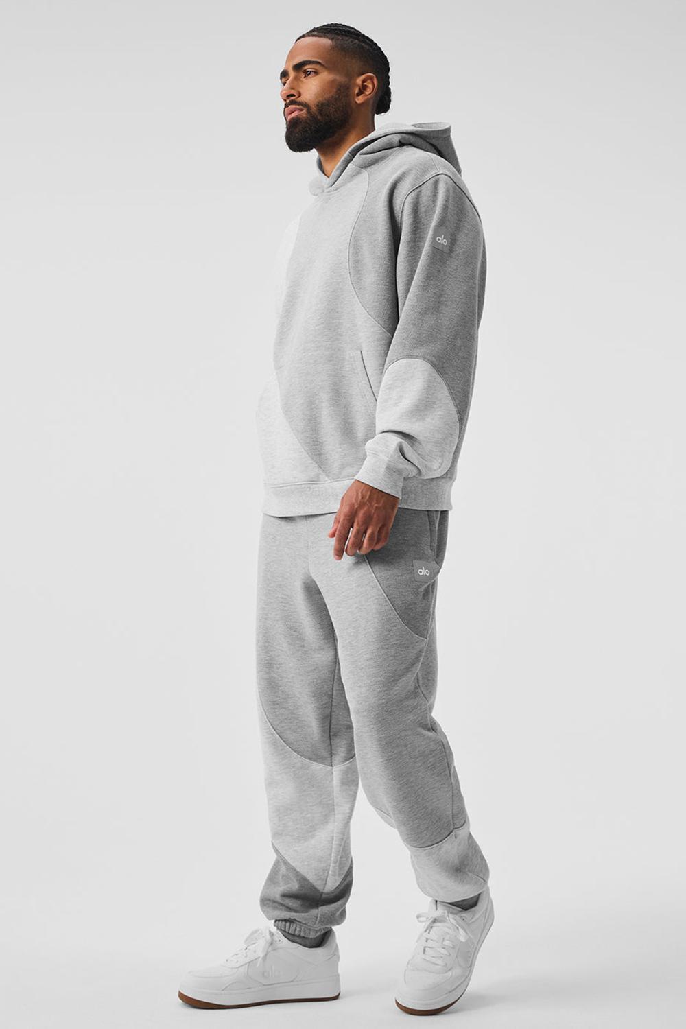 Men Alo Yoga Make Waves Hoodie Athletic Heather Grey Tonal | India  49268-SDTB