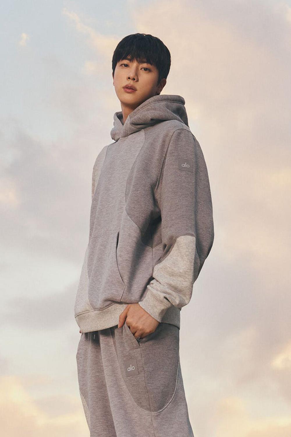 Men Alo Yoga Make Waves Hoodie Athletic Heather Grey Tonal | India  49268-SDTB