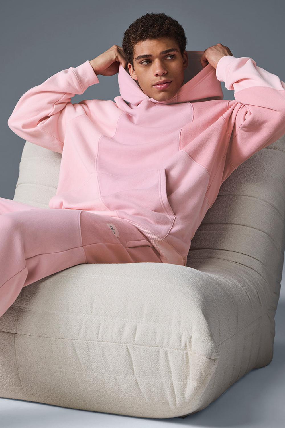 Men Alo Yoga Make Waves Hoodie Sunset Pink Tonal | India  15920-RPUB