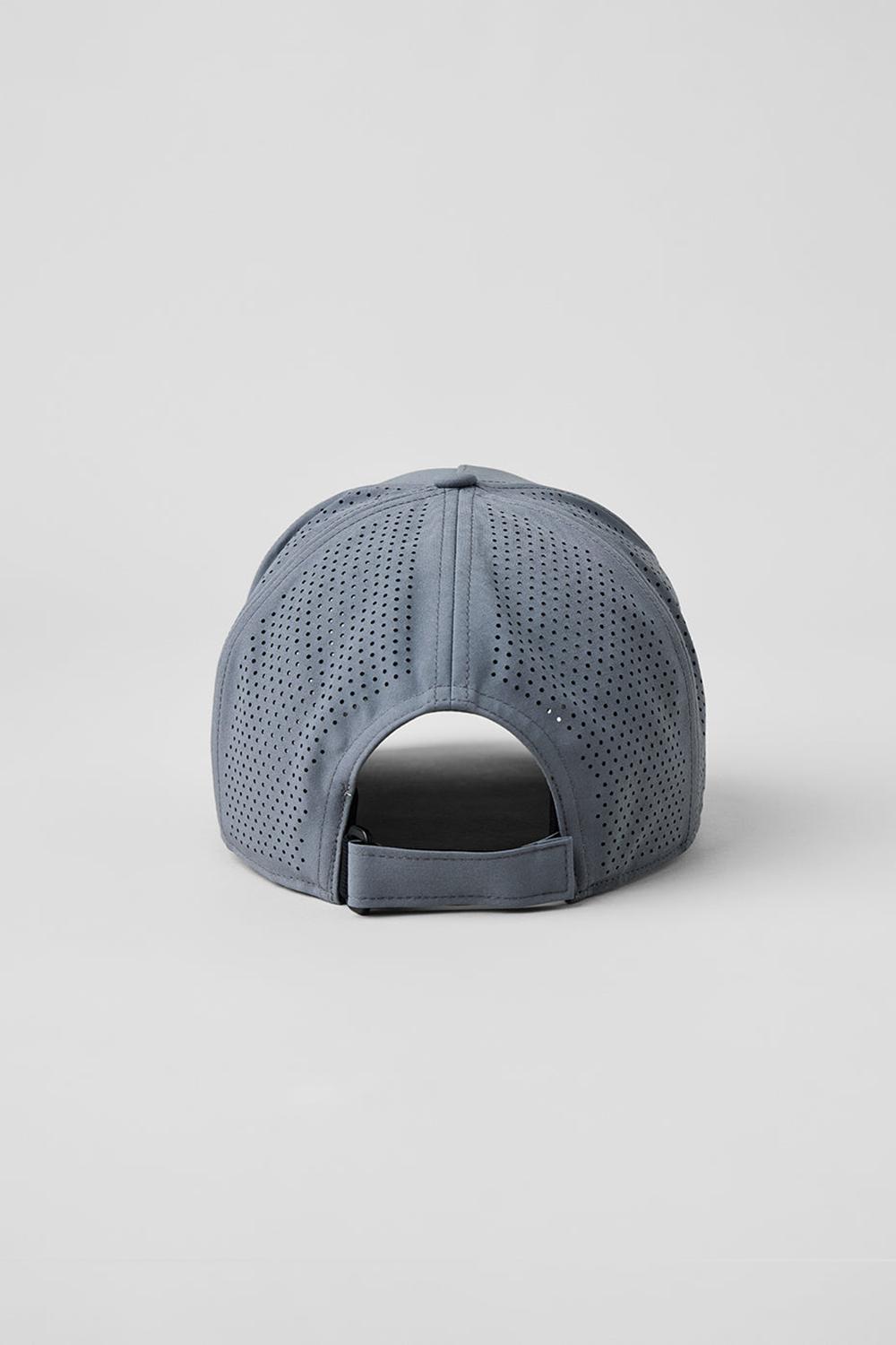 Men Alo Yoga Performance District Trucker Hat Steel Grey | India  41680-HMQY