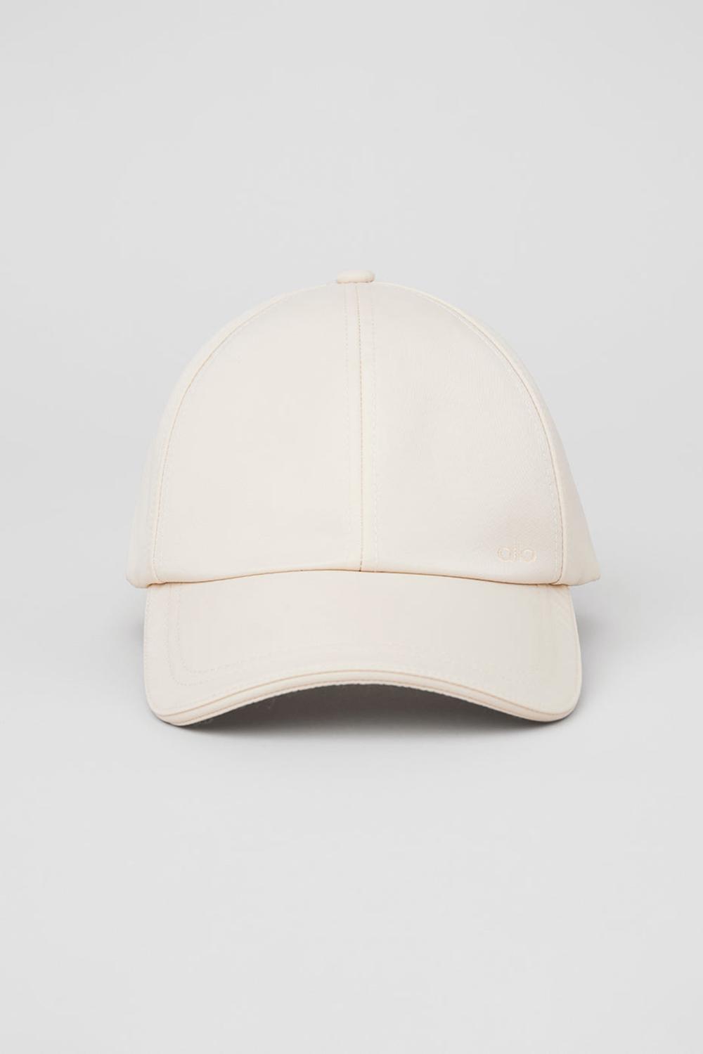Men Alo Yoga Satin Off-Duty Cap Creme | India  42350-QTKN