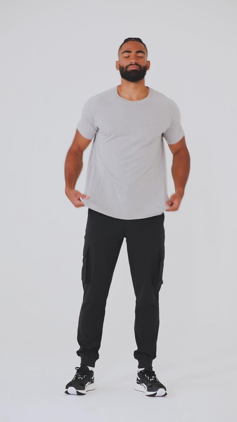 Men Alo Yoga Triumph Raglan Tee Oceanic Teal | India  64085-JAYI
