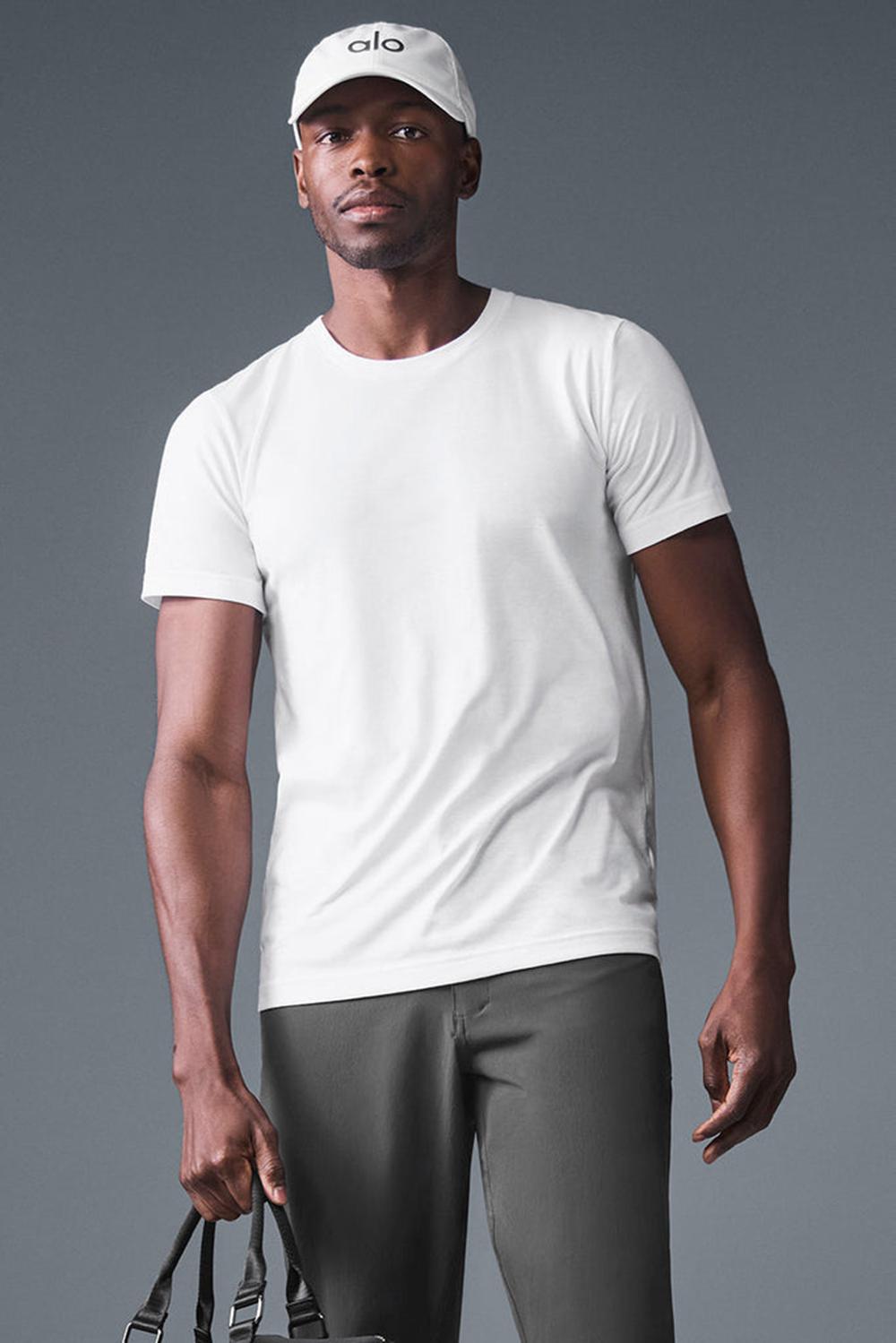 Men Alo Yoga Triumph Tee White | India  16532-XPKR