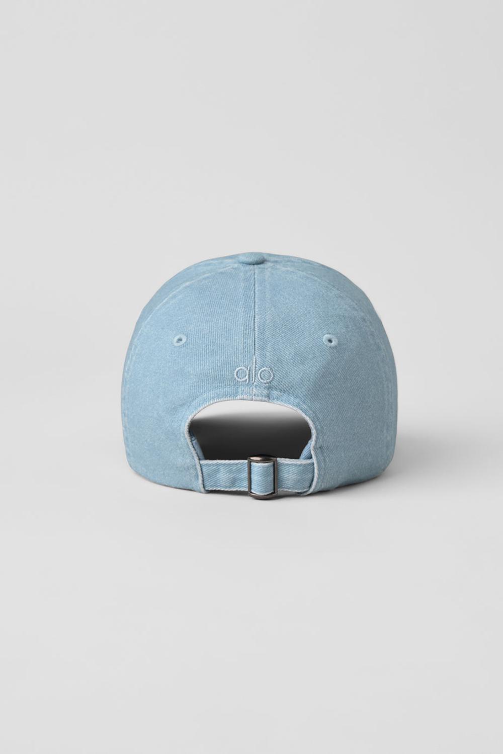 Men Alo Yoga Washed Off-Duty Cap Light Denim | India  97642-QVAZ