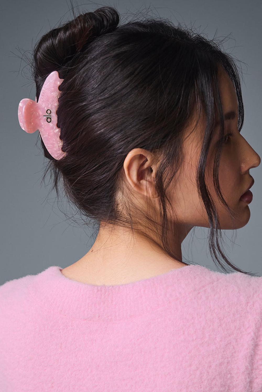 Women Alo Yoga 90\'s Claw Clip Hair Claw Pink Bubble Bath | India  45167-WVRG