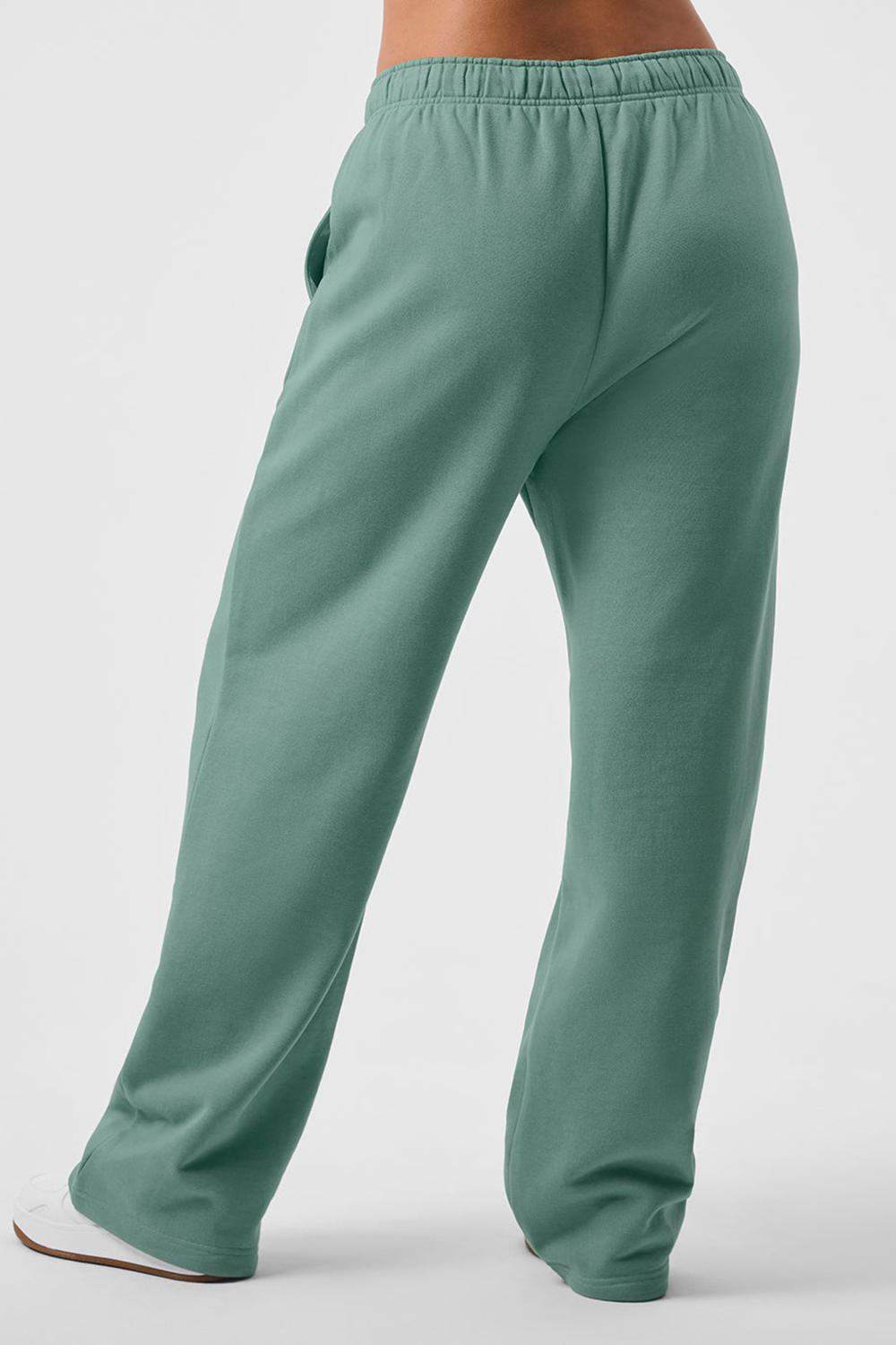 Women Alo Yoga Accolade Straight Leg Sweatpant Botanical Green | India  16723-TPNQ