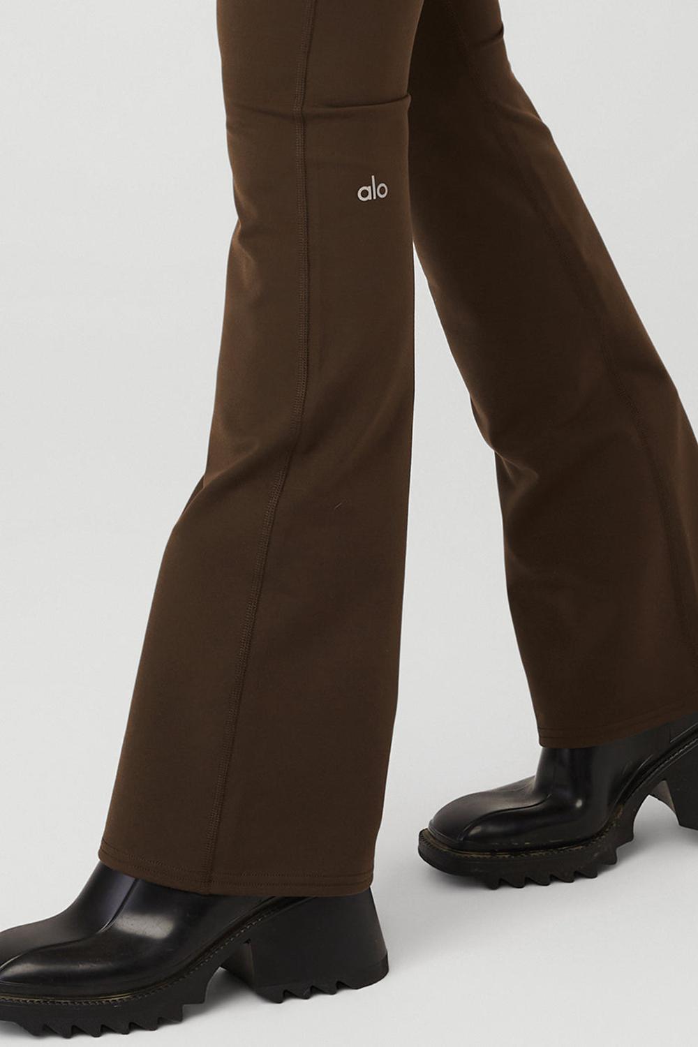 Women Alo Yoga Airbrush High-Waist Bootcut Legging Espresso | India  61894-LYRU