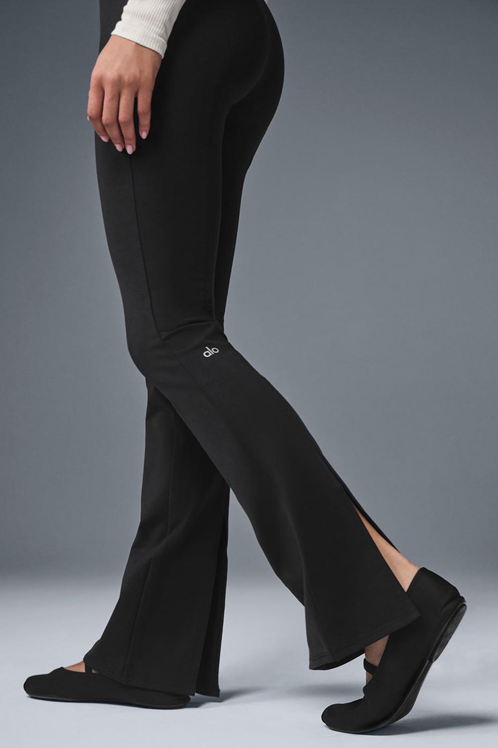Women Alo Yoga Airbrush High-Waist Kick-Back Legging Black | India  48670-BAGR