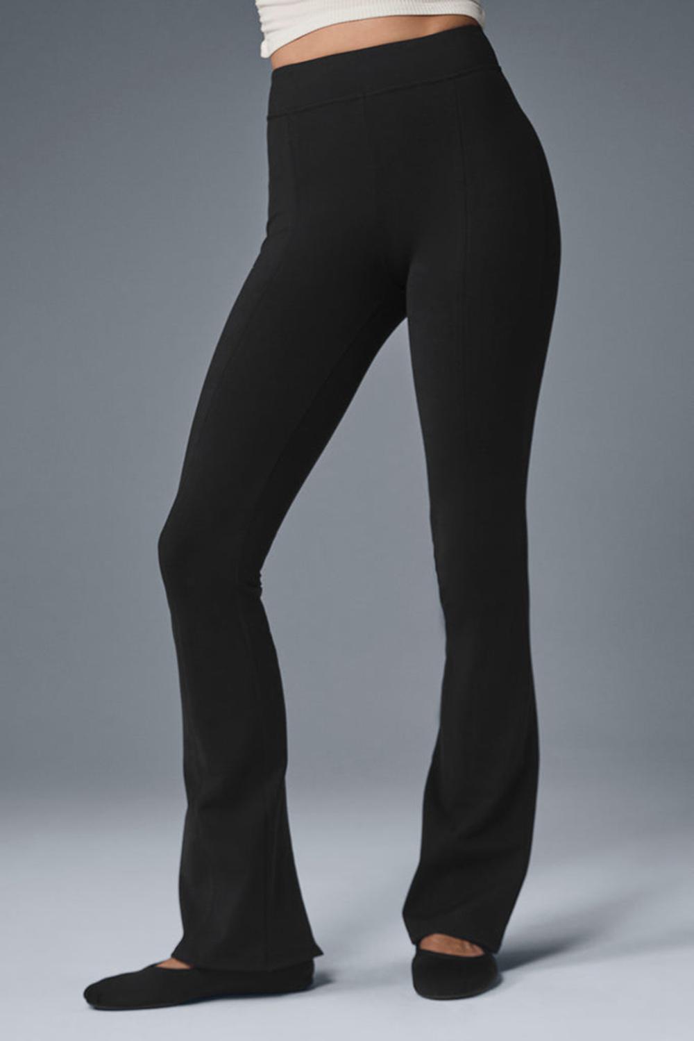 Women Alo Yoga Airbrush High-Waist Kick-Back Legging Black | India  48670-BAGR