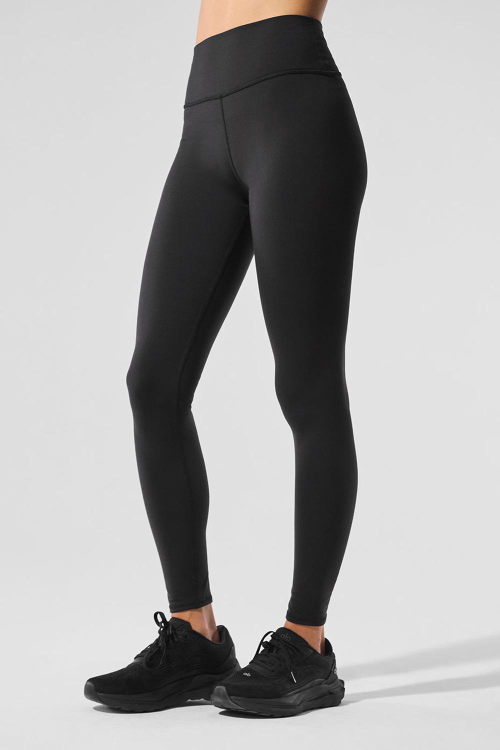 Women Alo Yoga Airbrush Winter Warm High-Waist Nocturne Legging Black | India  37965-VKIR