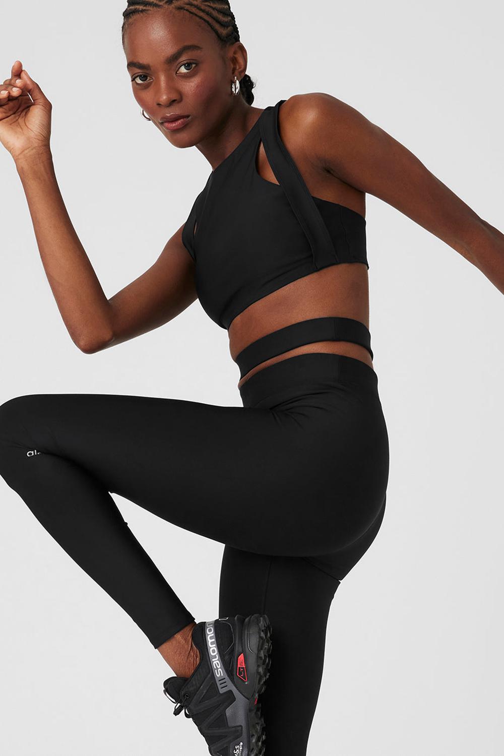 Women Alo Yoga Airlift High-Waist All Access Legging Black | India  25487-VLWP