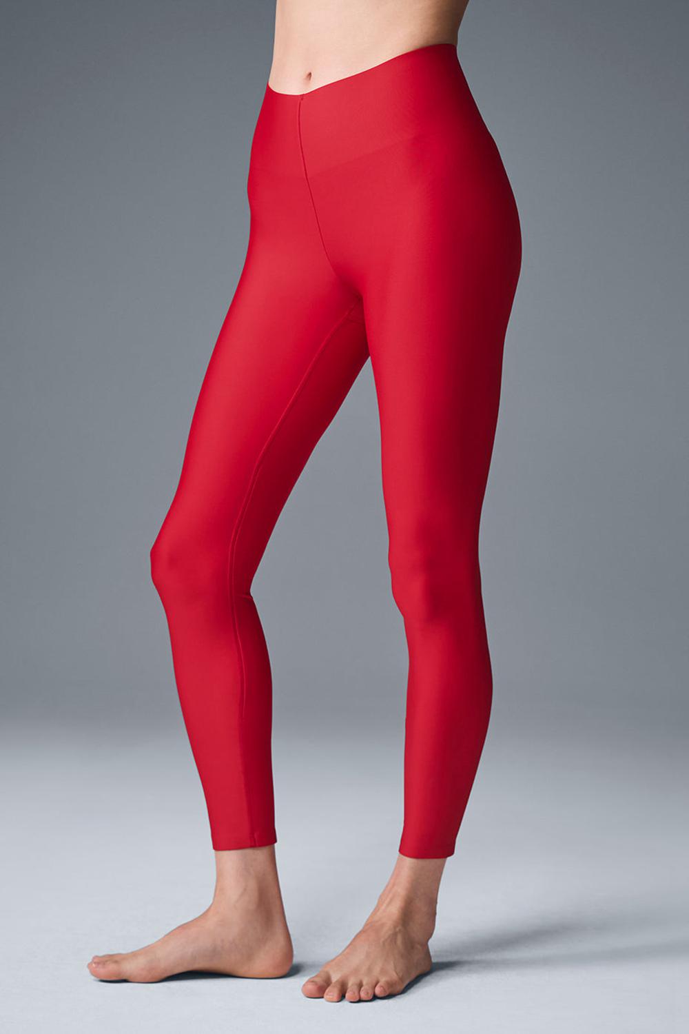 Women Alo Yoga Airlift Strength Extreme High-Waist 7/8 Legging Bold Red | India  37402-USGR