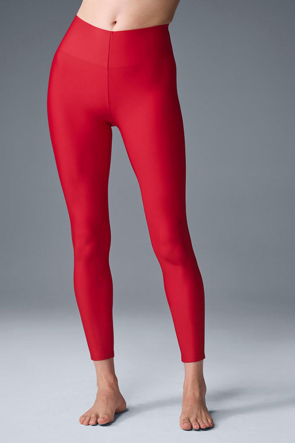 Women Alo Yoga Airlift Strength Extreme High-Waist 7/8 Legging Bold Red | India  37402-USGR