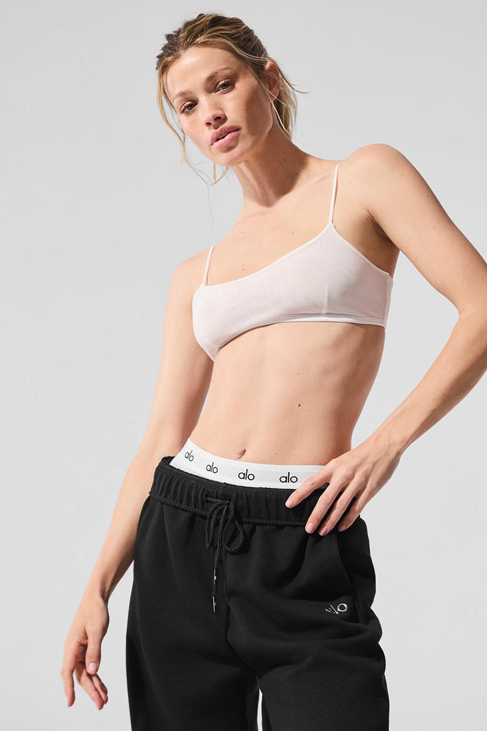 Women Alo Yoga Airmesh Venuslette Bralette White | India  91854-RKGY