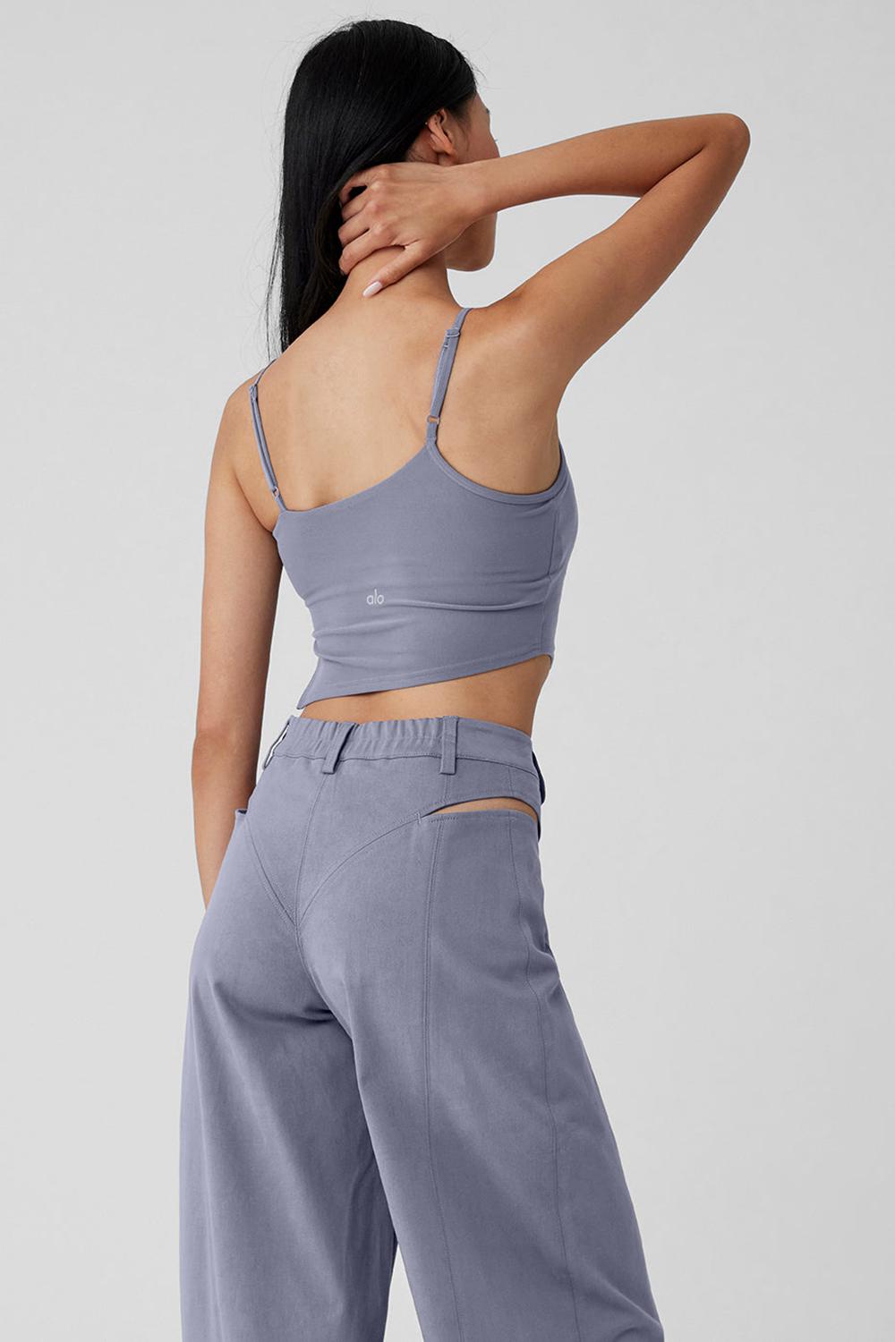 Women Alo Yoga Alosoft All Night Tank Fog | India  56147-JPEK