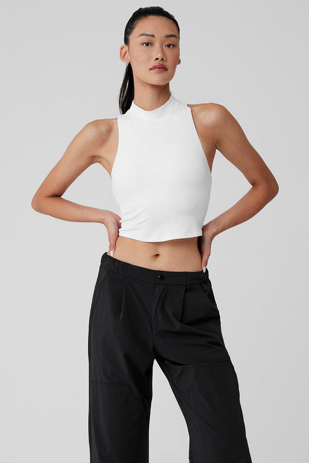 Women Alo Yoga Alosoft Top That Bra Tank White | India  76123-EUHW