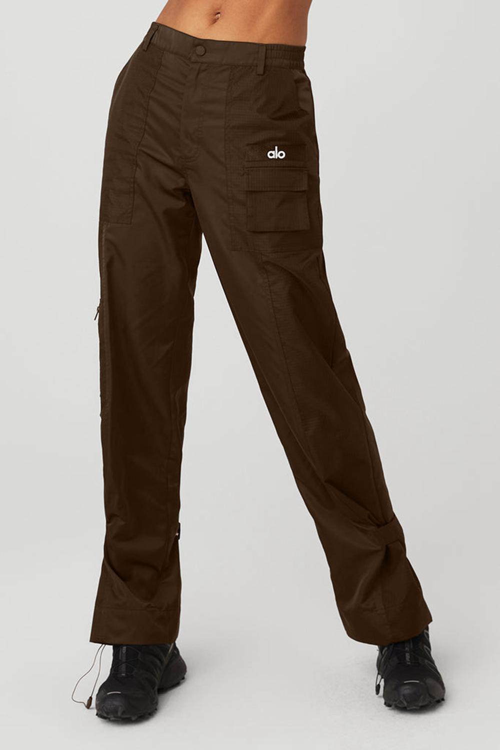 Women Alo Yoga Blaze Pant Espresso | India  43682-SPXD