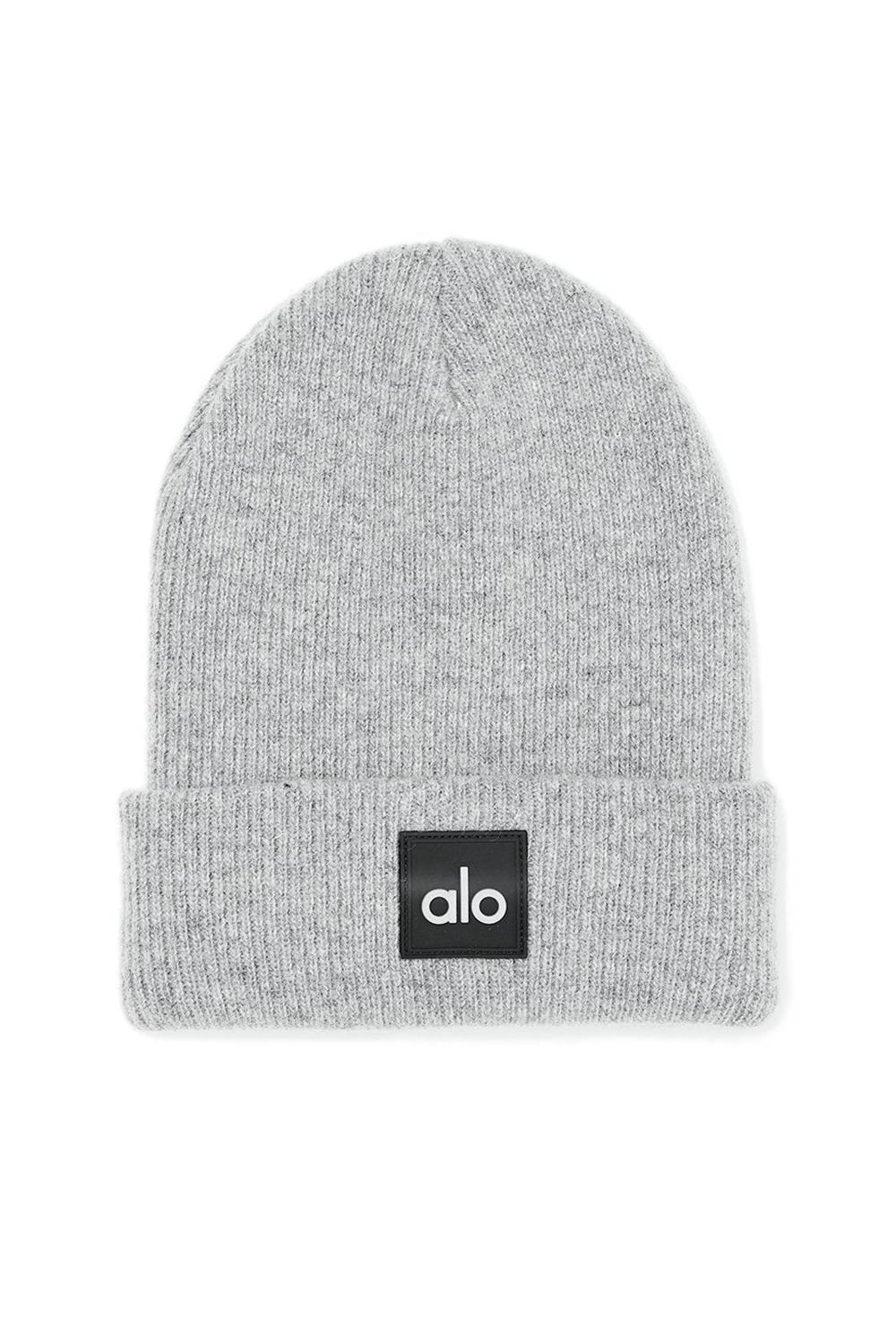 Women Alo Yoga Everyday Beanie Athletic Heather Grey | India  72365-JZBO