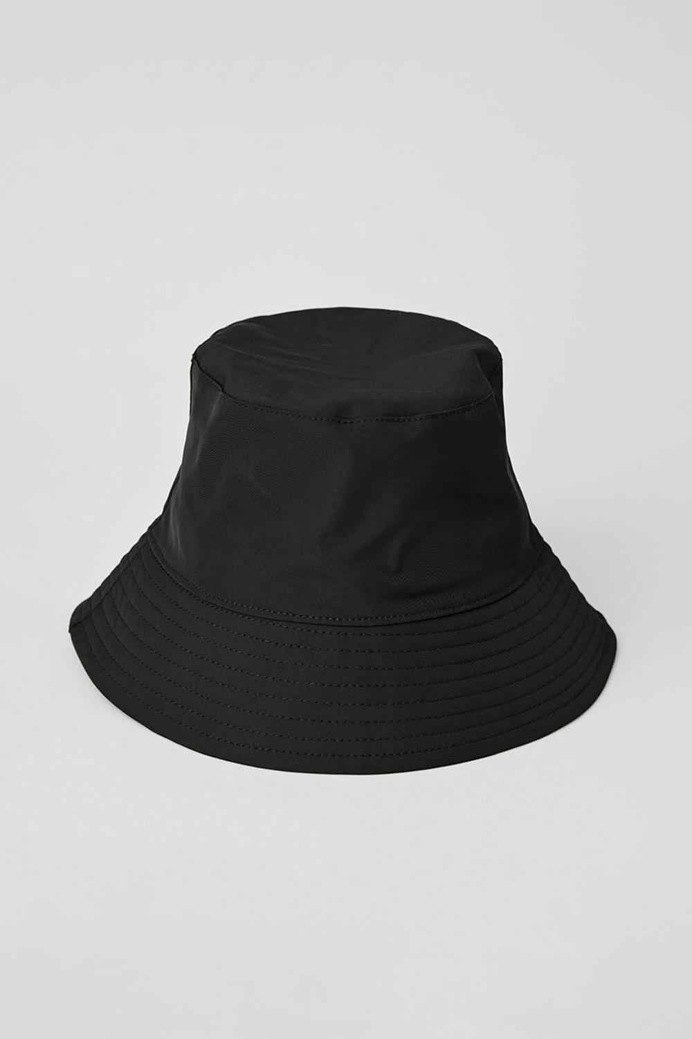 Women Alo Yoga Fundamental Bucket Hat Black | India  13528-ZFPH