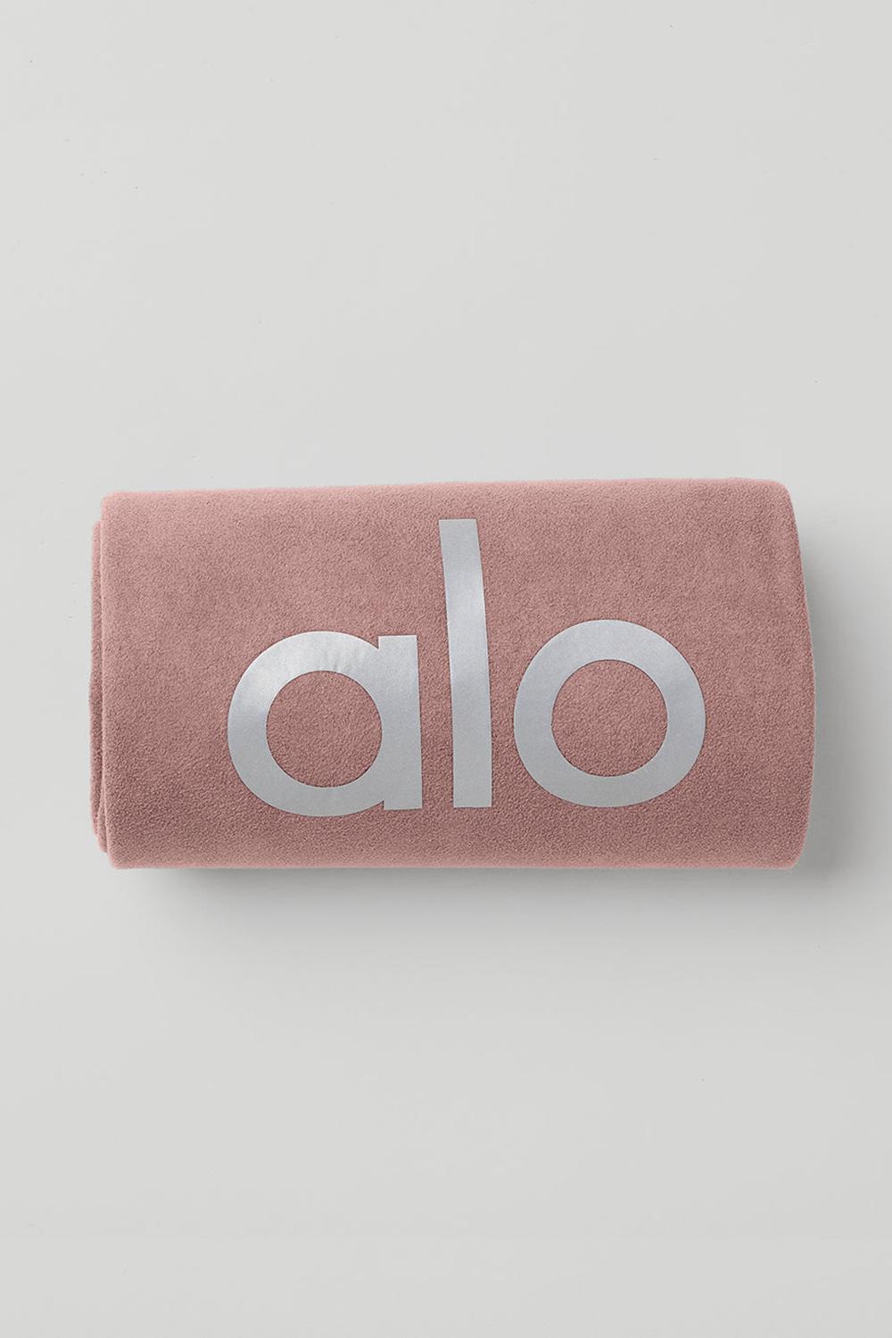 Women Alo Yoga Grounded No-Slip Towel Smoky Quartz | India  50918-GMLH