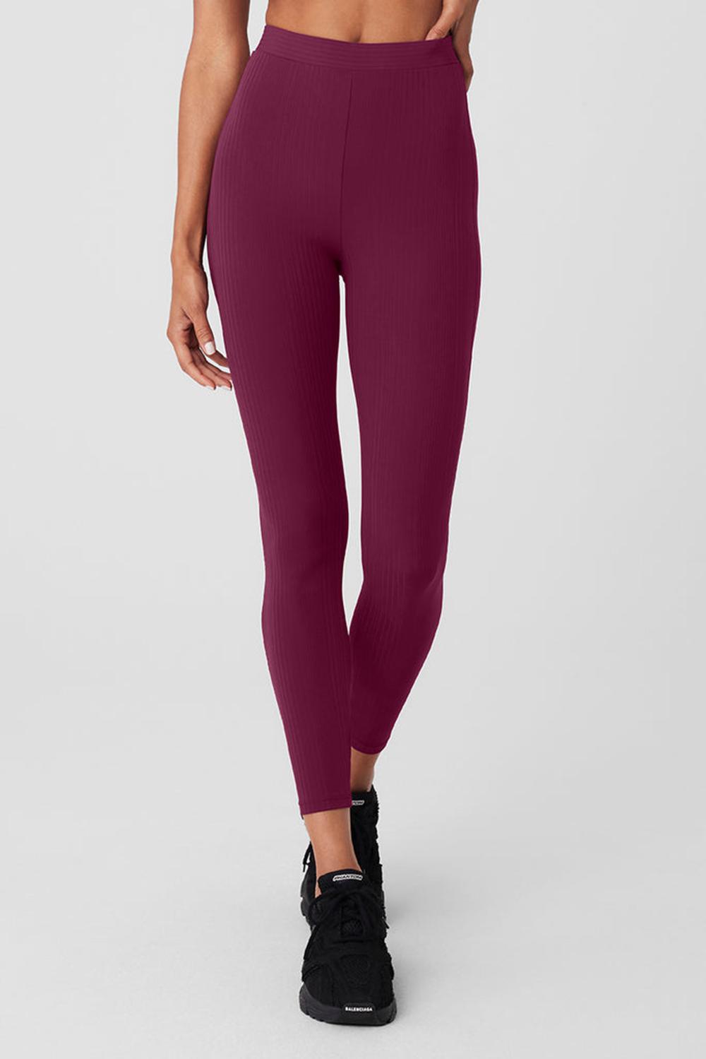 Women Alo Yoga High-Waist 7/8 Run It Back Legging Wild Berry | India  49537-LWOG