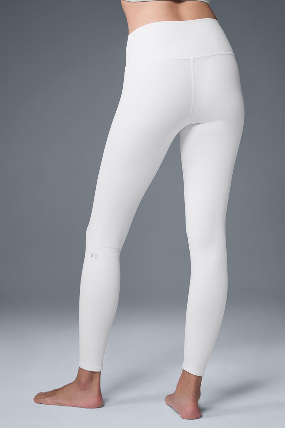 Women Alo Yoga High-Waist Airbrush Bottoms Legging White | India  07316-GCPA
