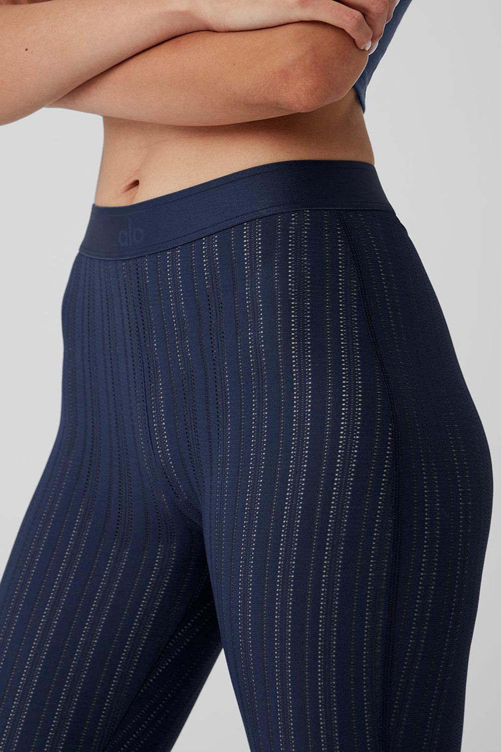 Women Alo Yoga High-Waist Euphoria Legging Navy | India  12358-YRMX