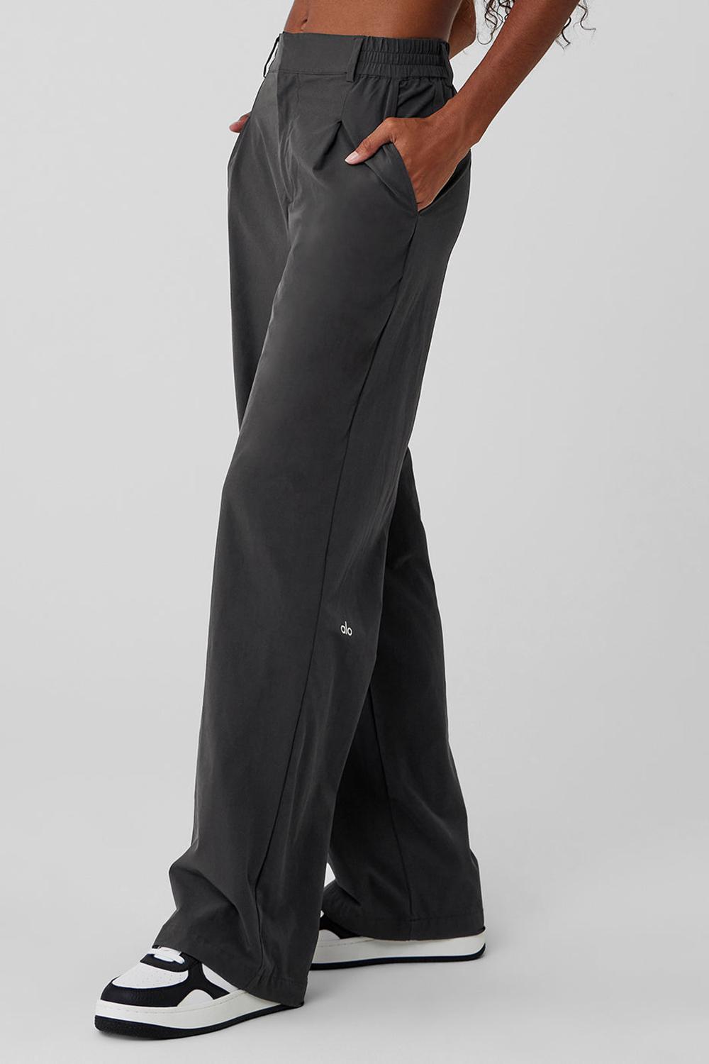 Women Alo Yoga High-Waist Pursuit Pant Anthracite | India  68012-FUTE
