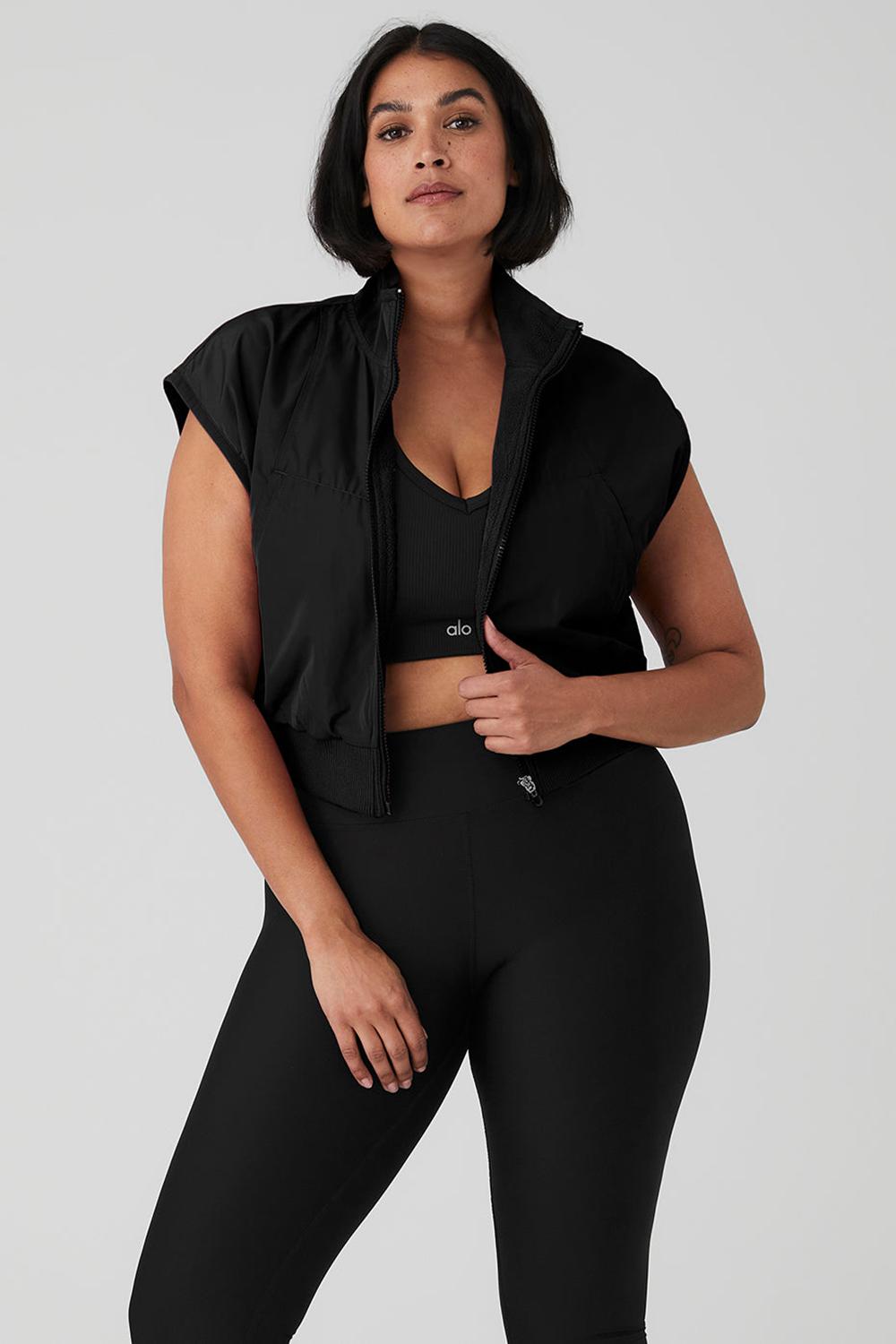 Women Alo Yoga In Motion Vest Black | India  72983-QOPN