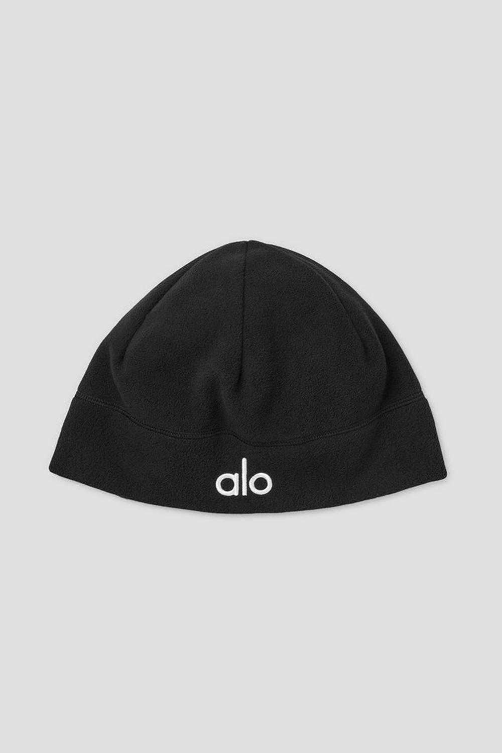 Women Alo Yoga Performance Fleece Beanie Black | India  39521-UNGL