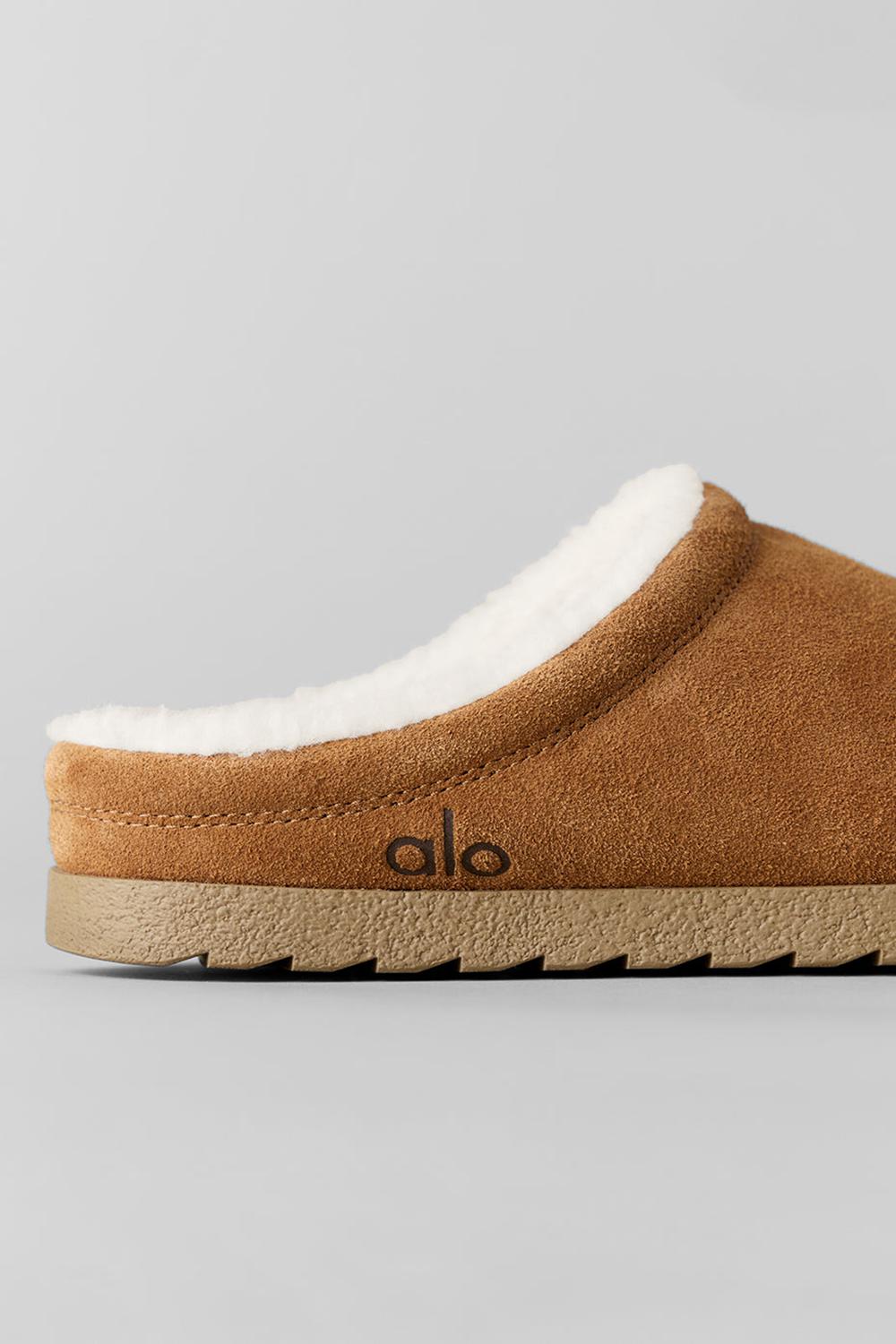 Women Alo Yoga Recovery Slipper Saddle / Ivory | India  75268-MNVZ