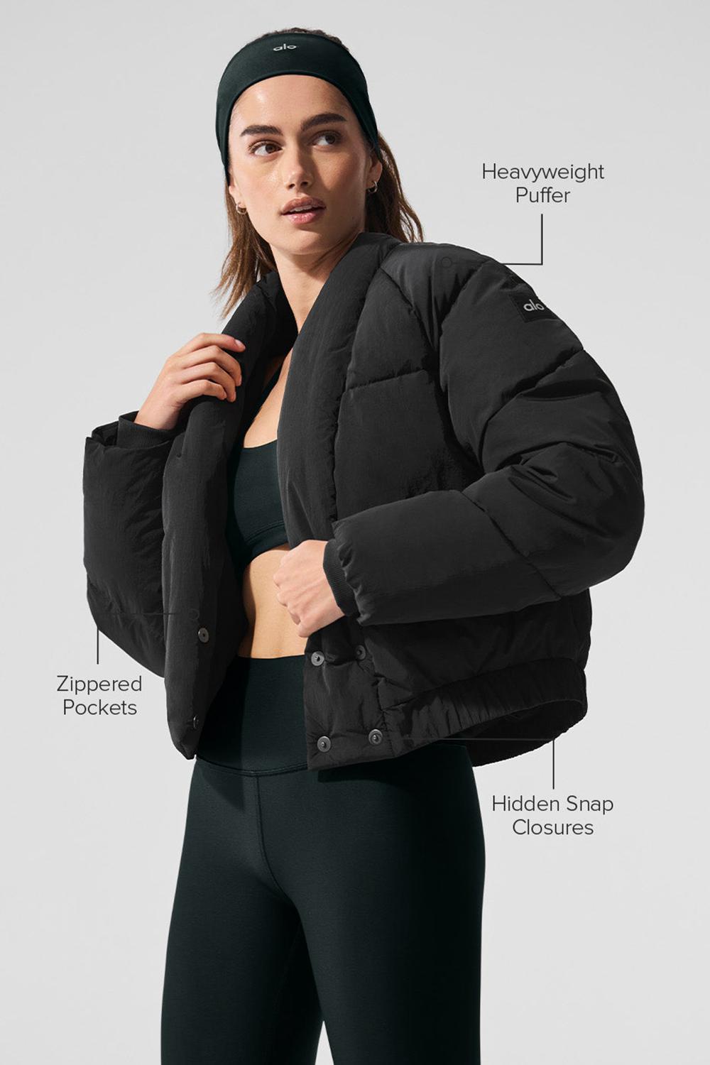 Women Alo Yoga Stargazing Puffer Jacket Black | India  34261-QWXC