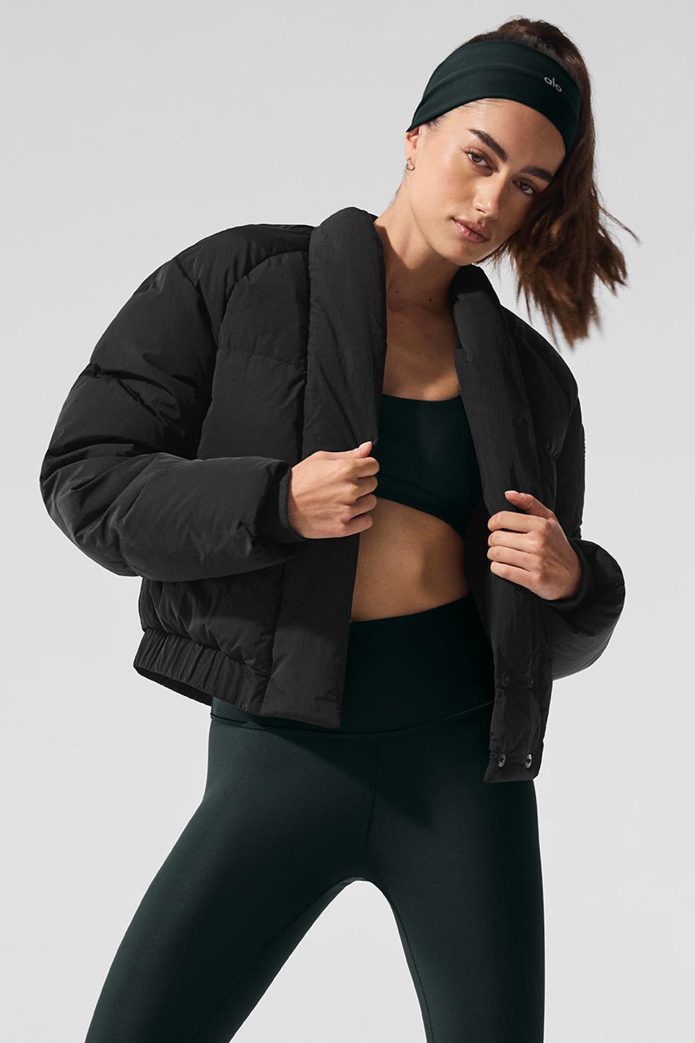Women Alo Yoga Stargazing Puffer Jacket Black | India  34261-QWXC