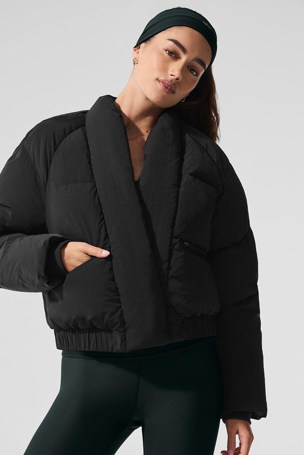 Women Alo Yoga Stargazing Puffer Jacket Black | India  34261-QWXC