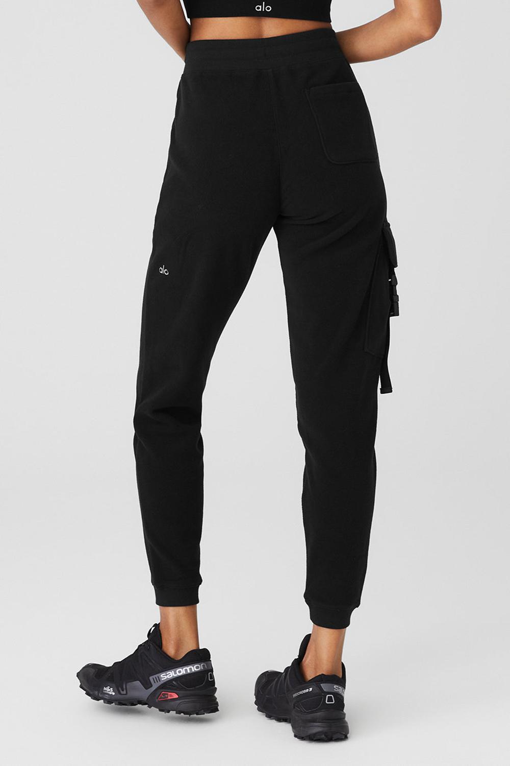 Women Alo Yoga Streetside Sweatpant Black | India  75160-MPHV
