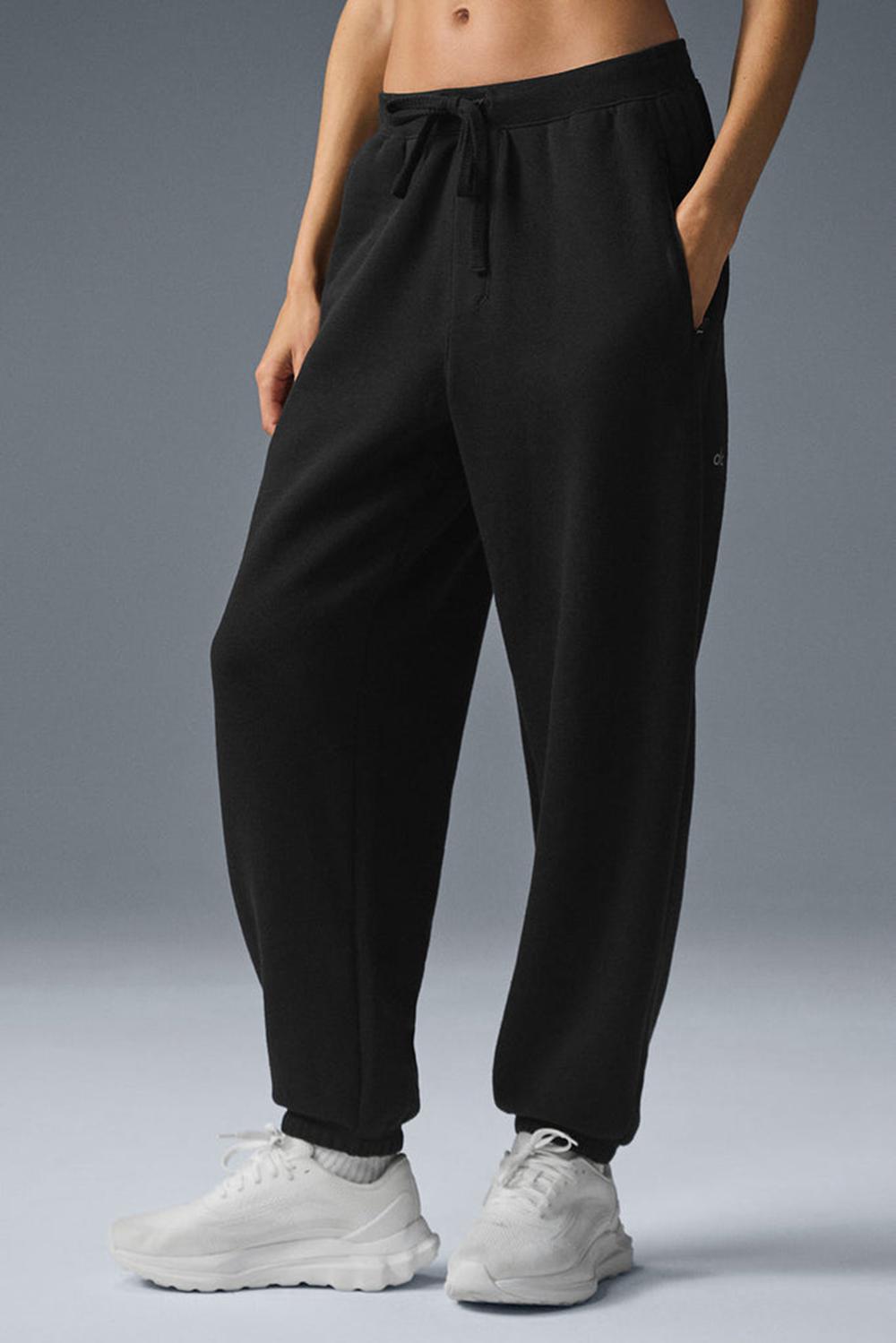 Women Alo Yoga Triumph Restore Sweatpant Black | India  46182-BIPX